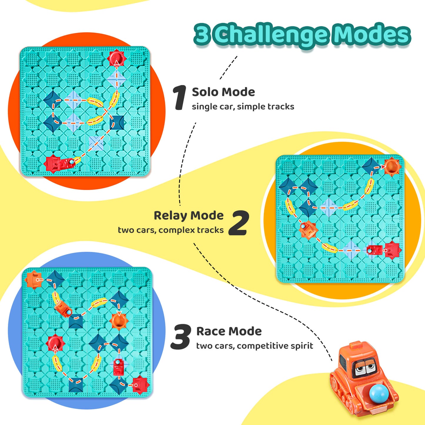 Stem Board Games and Montessori Toys for 3 4 5 6 7 8 Year Old Logical Road Builder Puzzle for Kids Smart BrainTeasers