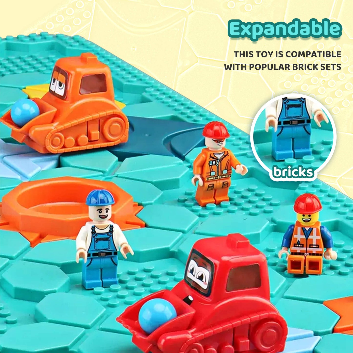 Stem Board Games and Montessori Toys for 3 4 5 6 7 8 Year Old Logical Road Builder Puzzle for Kids Smart BrainTeasers
